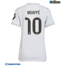 Camisa de Futebol Real Madrid Kylian Mbappe #10 Equipamento Principal Mulheres 2025-26 Manga Curta